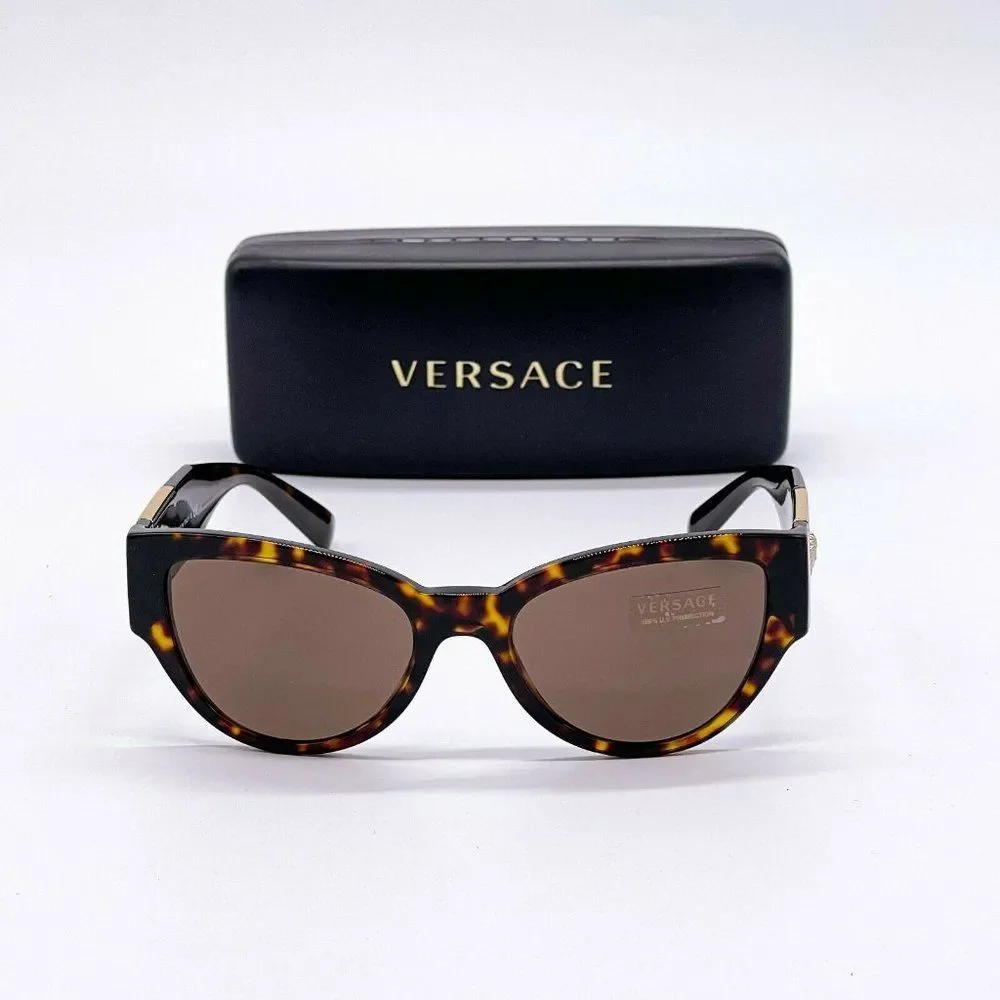 Sale! Versace Women's Havana Acetate Sunglasses w/ box